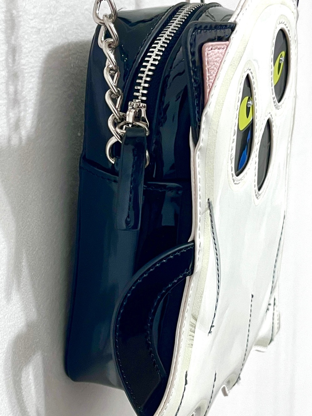 Betsey Johnson Glow In The Dark Ghost Cat Crossbody Bag Purse - Picture 7 of 8
